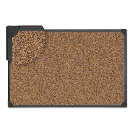 UNIVERSAL OFFICE PRODUCTS Universal Office Products UNV43023 48 x 36 in. Tech Cork Board; Cork - Black Frame 43023